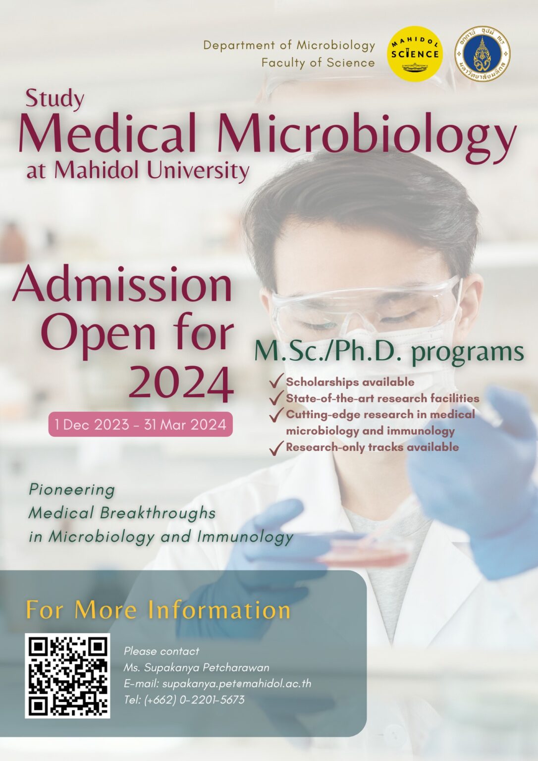 phd scholarships microbiology